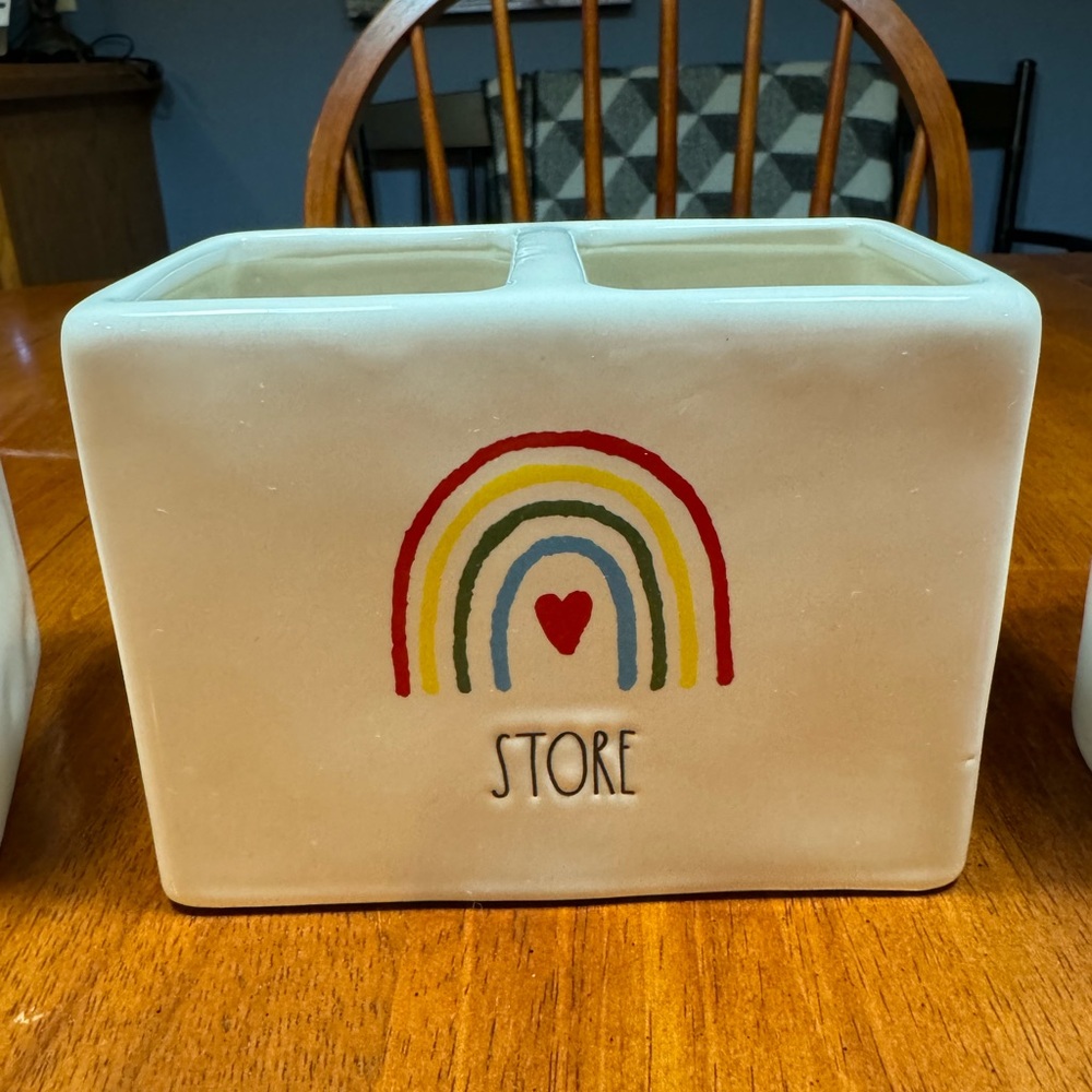 Rae Dunn Canister/Organizer Pieces 
❤️🧡💛💚🩵💜 - Picture 3 of 4